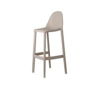 Tabouret de Jardin 4 Pieds Empilable Sans Accoudoirs Scab Più 2337 15 Gris tourterelle
