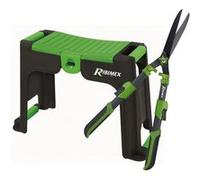 Tabouret de jardin, Agenouilloir avec rangement, Cisaille à haies Ribiland PRCHT64 - 64 cm manches télescopiques