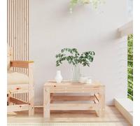 Tabouret de jardin en bois avec motif à lattes
