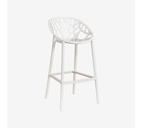 Tabouret De Jardin Haut En Polypropylène Ores Blanc Gardenia ¿75 Cm Blanc