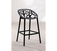 Tabouret De Jardin Haut En Polypropylène Ores Noir ¿65 Cm Noir