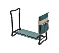 Tabouret de jardin pliable agenouilloir de jardin siège jardinage avec coussin pochette rangement outils vert