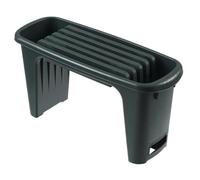 Nature Tabouret de jardinage 2-en-1 6020308 HDPE avec coussin pour genoux Vert 65,5x25x34 cm