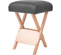 Tabouret de massage pliant avec siège 12 cm d'épaisseur Noir