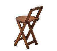 Tabouret de pêche d'extérieur à structure tenon et mortaise polyvalent pour les salons de thé, les salons de coiffure et le dossier, confortable et élégant (couleur thé, taille L)