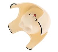 Tabouret de Pédicure en Plastique Beige avec Rangement, Antidérapant | Surface Antidérapante, Compartiment Intégré Spacieux, Design Cartoon 3d, pour Manucure, Entrée, Bureau