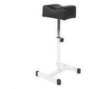 Tabouret de pédicure réglable - Repose-pieds - Hauteur réglable 48 à 68 cm - Simili cuir - Pieds en métal