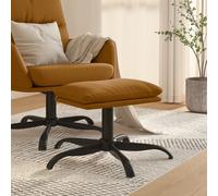 Tabouret de pied de style élégant brun 60x60x36 cm velours - Tabouret Hommie4079942 1parcel