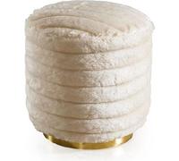 Tabouret de pied moderne beige Pouf Tabouret d'appoint Ottomane Style de siège