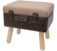Tabouret de rangement Azomor en bois élégant, doté d'un siège confortable et d'un espace de rangement spacieux