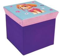 Tabouret de rangement fille Fun House Pat'Patrouille Violet 30x30x30 cm