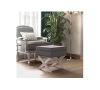 vidaXL Tabouret de rangement - Gris foncé