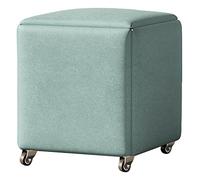 Tabouret de rangement Magic Cube gigogne avec roulettes, tabouret de cuisine empilable, siège rembourré et cadre en métal