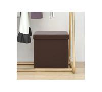 vidaXL Tabouret - Marron PVC
