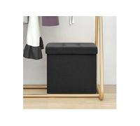 Tabouret de rangement pliable - Noir