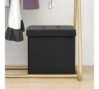 Tabouret de rangement pliable - Noir