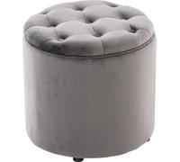 Tabouret de rangement pratique - tabouret de pied - design rembourré et sac suspendu