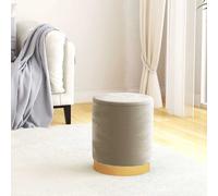 Tabouret de Rangement Rond Violet Velours Pouf Repose-pied Salon Maison vidaXL