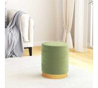 Tabouret de Rangement Rond Violet Velours Pouf Repose-pied Salon Maison vidaXL