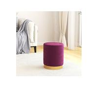 VidaXL Tabouret de rangement rond - Violet Velours