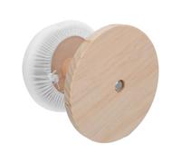 Tabouret de Repassage Rond en Bois, Compact, pour Vêtements et Couture | Housse Blanche en Tissu, Coussin en Éponge, Installation Simple, Adapté aux Petits Espaces et Ateliers