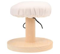 Tabouret de Repassage Rond en Bois et Tissu, Multifonction | Appartement et École, Limite le Glissement des Vêtements, Déco Élégante au Design Unique