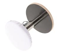 Tabouret de Repassage Rond en Bois, Support Stable pour Vêtements | Usage Domestique, Forme Ronde et Finition Soignée, Blanc, Pratique et Polyvalent pour Épaules et Manches
