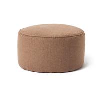 Lumaland Pouf (50 l) - Pouf compact avec fonction 3 en 1 : tabouret confortable, table pratique et repose-pieds d'intérieur élégant - Avec rembourrage flexible en polystyrène expansé - Diamètre : 25 x