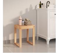 Tabouret de salle de bain 40x30x46 cm Bois massif de noyer