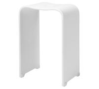 Tabouret de salle de bain Bremermann, tabouret de douche en acrylique, dimensions approximatives : 33 x 27,5 x 48 cm, ergonomique