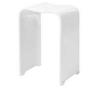 Tabouret de salle de bain Bremermann, tabouret de douche en acrylique, dimensions approximatives : 33 x 27,5 x 48 cm, ergonomique