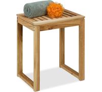 Tabouret de salle de bain en bois de noyer - Usage domestique polyvalent
