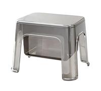 Tabouret de salle de bain, système de siège de rangement multi-usages, tabouret avec espace de rangement , solution d'assise en acrylique de qualité pour un domestique, chaise au design