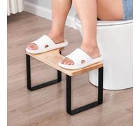 Tabouret de salle de bain, toilettes en bois pour la salle de bain, bassine de lit pour adultes et enfants, tabouret portable avec design antidérapant, protection contre les taches, les rayures et les