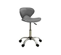 vidaXL Tabouret de salon et spa - Gris Similicuir