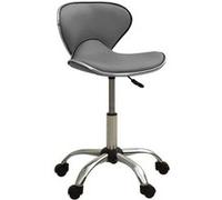 vidaXL Tabouret de salon et spa - Gris Similicuir