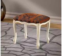 Tabouret de salon Tabouret d'appoint classique Coussin Tissu Textile Nouveau