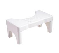 Tabouret de toilette - Design pliable en plastique PP - Avec pieds antidérapants - Rangement peu encombrant - Aide à l'entraînement au pot - Pour salle de bain - Utilisation à la maison