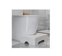 Tabouret de toilette en bois massif et repose-pieds sous le bureau, tabouret ergonomique extra large pour salle de bain pour bureau, maison et extérieur