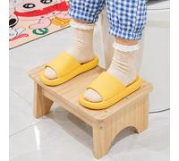 Tabouret de toilette en bois, tabouret de toilette ergonomique à 35°, tabouret en pin naturel adapté aux salles de bain, aide à la défécation, antidérapant, robuste, résistant aux rayures, tabouret de