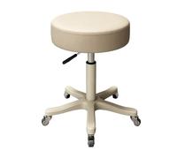 Tabouret de Travail a roulettes Ergonomique Hauteur Réglable 43-52 cm | Tabouret Coiffeuse Multifonctionnel, Rotation à 360°, Tabouret Bureau Debout, pour Salon de Manucure Cuisine(White)