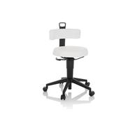 TOP WORK FLEX PU simili-cuir/synthétique - Tabouret pivotant Blanc
