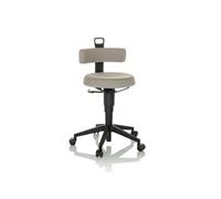 TOP WORK FLEX tissu - Tabouret pivotant Gris