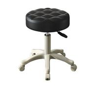Tabouret de travail ergonomique sans accoudoirs roulettes fluides similicuir souple et hauteur réglable