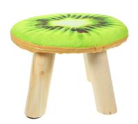 Tabouret D'entrée Rond en Bois, Antidérapant, Pratique, pour Maison | Écume, Style Simple et Frais, Réutilisable, Convient au Lavage des Pieds, Petit Meuble de Salon