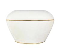 Tabouret Design Contessa 60cm Ivoire & Or