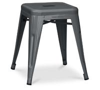 Tabouret Design Industriel - 45cm - Nouvelle Édition - Stylix Gris foncé
