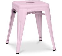 Tabouret Design Industriel - 45cm - Nouvelle Édition - Stylix Rose pâle