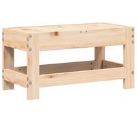 Tabouret d'extérieur en bois massif de pin, avec motif à lattes