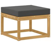 Tabouret d'extérieur vidaXL en bois massif d'acacia, blanc